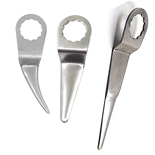 Jitterbug Pneumatic Air Windshield Knife Air Windshield Remover Blades Bent Curved Blades 90mm Long Straight Windshield Cutter Blades for Car Door Window Seal Cutter Windscreen Removal Tool