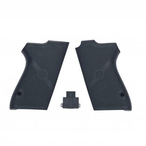 Hogue 16010S S&W 4516 Series Rubber Grip Panels Black