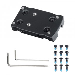 ohhunt Universal Rib Mount | Compact Dot Optic Steel Mount Plate Compatible with Vortex/Viper/Burris Fastfire/Docter