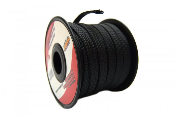 PIPEMANS ISBR10M100BK 3/8 Expandable Braided Sleeve  Black (100 feet)