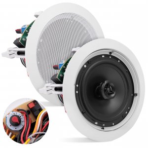 Pyle PDIC63T 6.5"" In-Wall / Ceiling 70V Speaker Flush Mount Low-Profile Speaker