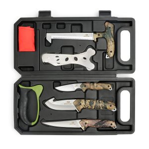 Mossy Oak Field Dressing Kit Hunting Deer Knife Set (8-Piece)