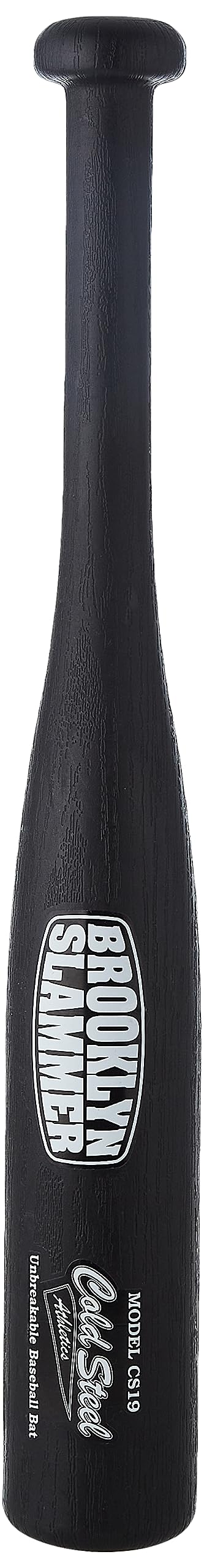 Cold Steel Brooklyn Series Unbreakable Baseball Bat - Made of High-Impact Polypropylene, Brooklyn Slammer (19"), One Size (92BSW)