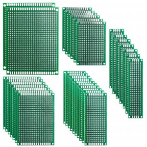 ELEGOO 32Pcs Double Sided PCB Board Prototype Kit for DIY Soldering