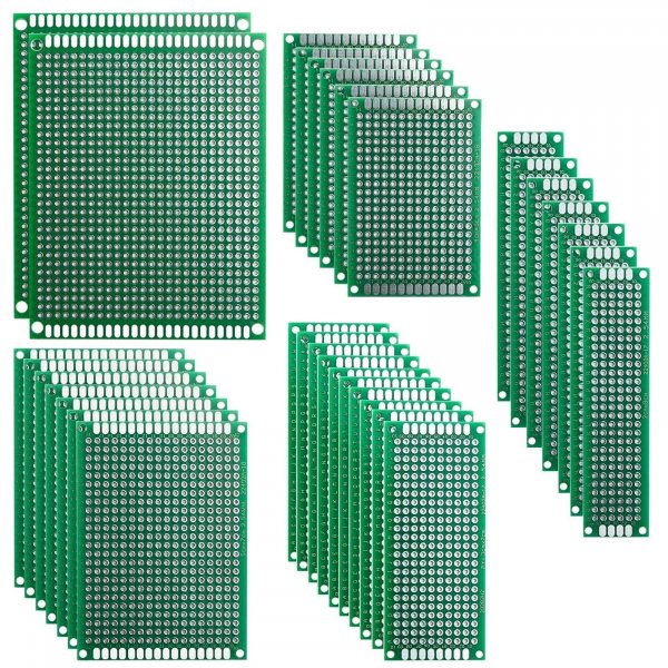 ELEGOO 32Pcs Double Sided PCB Board Prototype Kit for DIY Soldering