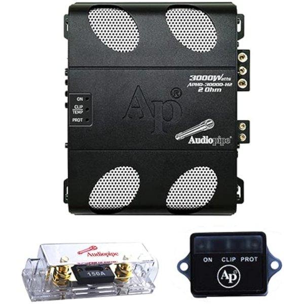 Audiopipe APHD3000DH2 Class D Full Range High Power Amplifier 2 Ohm