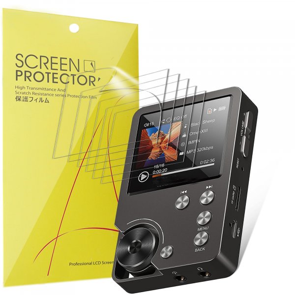 Lamshaw Compatible for MECHEN M30 MP3 Player Screen Protector, [6 Pack] Full Coverage TPU Clear Film Compatible for MECHEN M30 2 Inches MP3 Player (6 Pack)