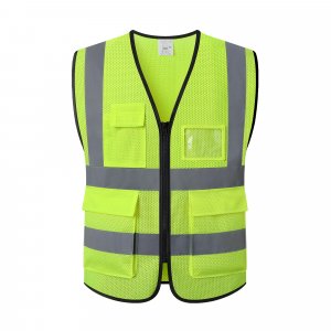 Reflective Safety Vest for Men Women Construction Hi Vis AP1 Yellow 2XL