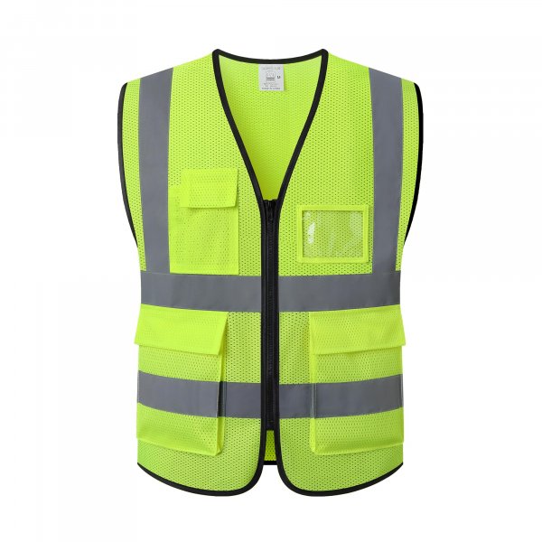 Reflective Safety Vest for Men Women Construction Hi Vis AP1 Yellow 2XL