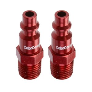 Colorconnex A73440D2PK Male Plug Kit 2-Pack (Red)