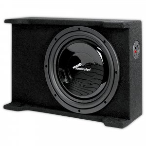 Audiopipe APSB12BDF Single 12" Shallow Downfire Sealed Enclosure with sub