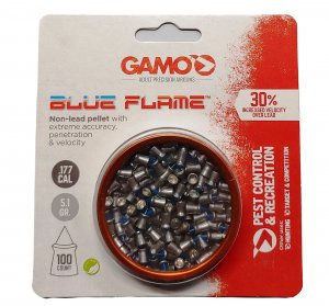 Gamo 632270254 PBA Blue Flame Pellets .177 Caliber 100 Count