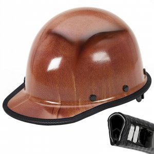 Aolamegs Hard Hat Brim Guard with Steel Core-Universal Full Brim Hard Hat Accessories,Clip on Impact-Resistant Edge Protector for Carbon Fiber & Fiberglass Construction Helmets,36.6inch Matte Black