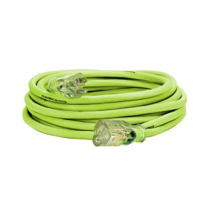 Flexzilla FZ512725 Pro Extension Cord 14/3 Awg Sjtw 25Ft Outdoor Lighted Plug