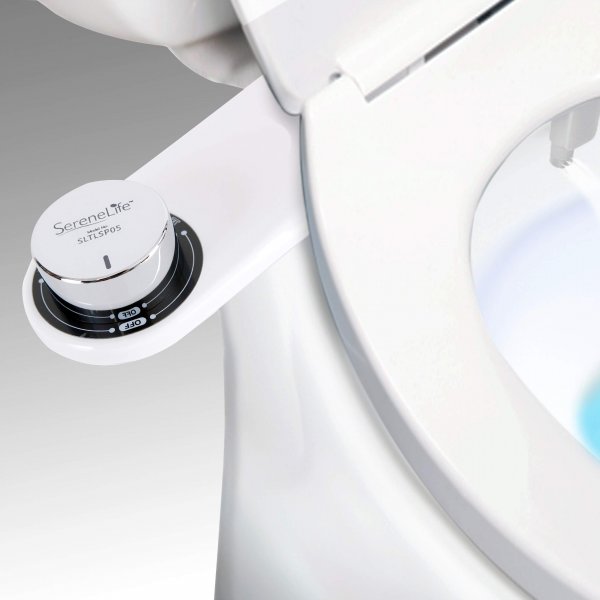 Serene Life SLTLSP05 Bathroom Bidet Attachment, Toilet Seat Water Bidet Sprayer