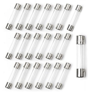 Chanzon 20pcs UL Listed 6x30mm 0.5A 250V/125V Fast Blow Glass Fuses