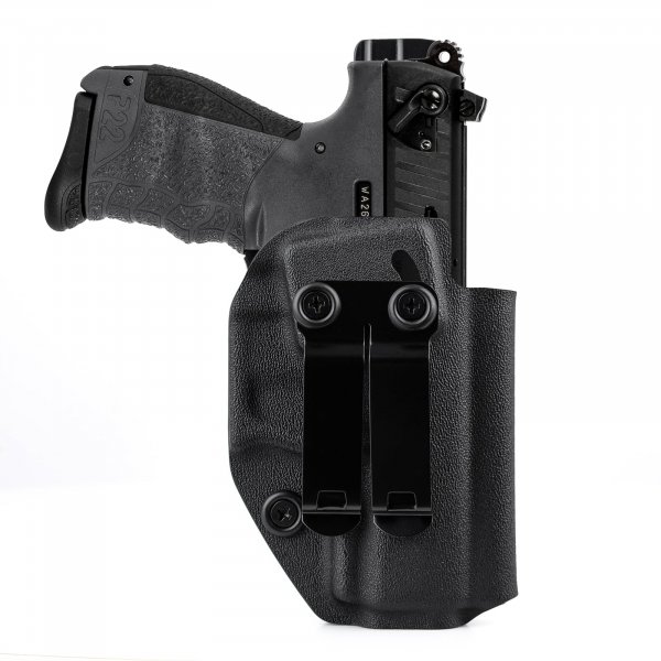 Walther P22 Holster, IWB Kydex Holster for Walther P22 P22Q .22lr Pistol, Inside Waistband Concealed Appendix Carry Accessories, Right Hand Draw, Black