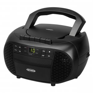Jensen CD-550 Portable Stereo Cassette Recorder & CD Player with AM/FM Radio