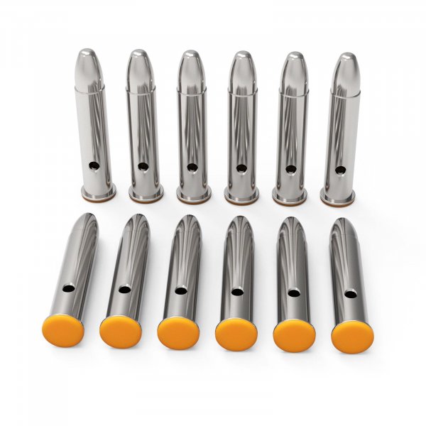 GORTAR 22WMR Snap Caps Training Dummy Rounds Practice Safe Loading Firing Close to Real Weight, – 12 Pcs