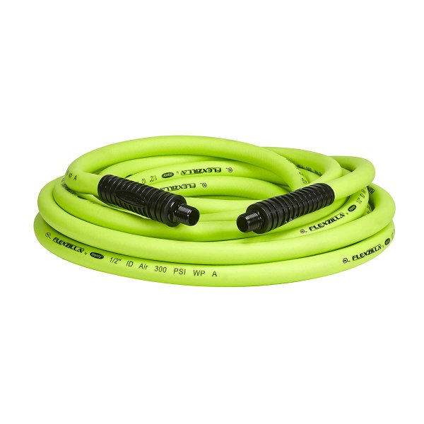 Flexzilla HFZ1225YW3 Air Hose 1/2" X 25' 3/8" MNPT Fittings