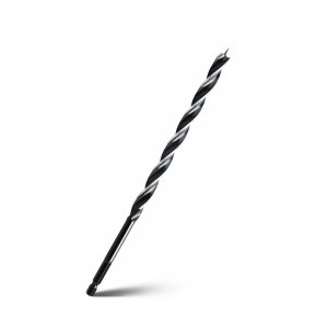 WOBLLMX 1/4" x 10" Auger Drill Bit for Wood,Hex Shank Tri Flute Drill Bit