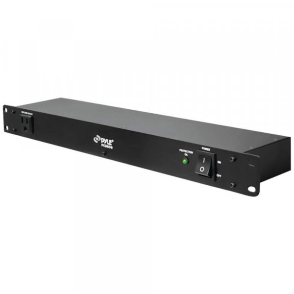 Pyle PCO850 9 Outlet Rack Mountable Power Strip Surge Protector
