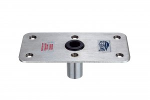 Attwood Lock'n-Pin 3/4" Boat Seat Post Base Stainless SteelPlated, Non-Threaded Lock'n-Pin 3/4" Boat Seat Post Base, SP-64839
