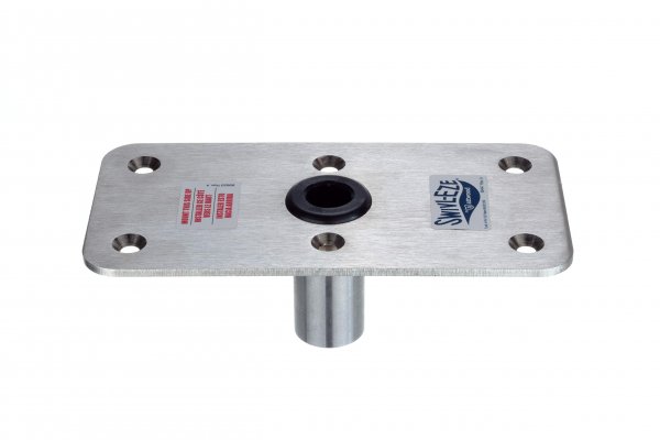 Attwood Lock'n-Pin 3/4" Boat Seat Post Base Stainless SteelPlated, Non-Threaded Lock'n-Pin 3/4" Boat Seat Post Base, SP-64839