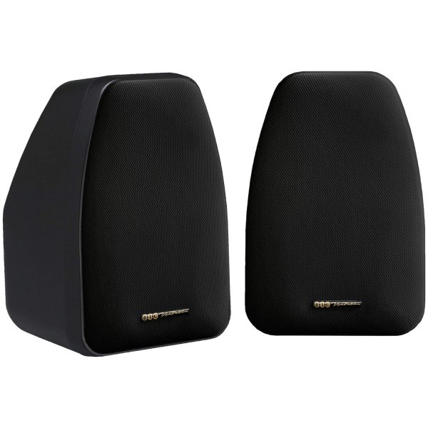 BIC AMERICA BICDV32B 125W 2-Way 3.5-Inch Speakers with Keyholes for Mount