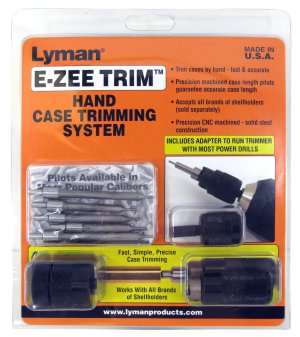 Lyman 7821891 E-ZEE Trim Hand Case Trimmer  Rifle Set