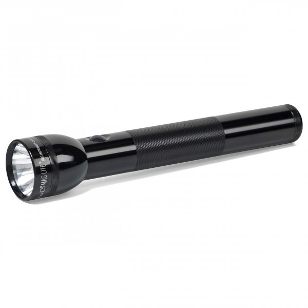 MagLite 3-Cell D Incandescent Flashlight – Water-Resistant, Adjustable Beam, High-Intensity Krypton Bulb – Black