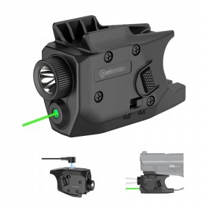 DEFENTAC 350 Lumens Pistol Light Green Laser Combo with Strobe/Momentary