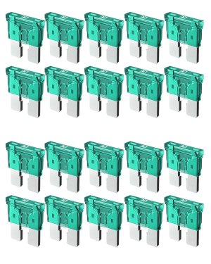 Riseuvo 30 AMP Standard Blade Fuses, 30A Automotive Replacement, 20Pcs