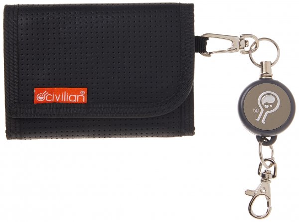 Hazard WLTDUOBLK 4 Duo Retracting Leather Wallet