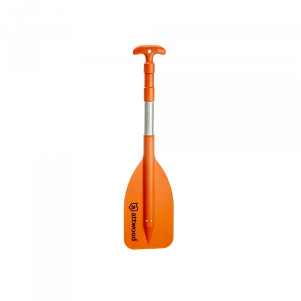 Attwood 24-inch to 54-inch Emergency Telescoping Paddle for Boating, Lightweight & Durable, High Visibility Orange, 11826-1