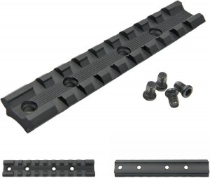 Gotical One Piece Scope Base for Break-Open Muzzleloader Rifles, Aircraft-Grade 6063 Aluminum, Matte Black Scope Base, 1.5 Inch Screws and Wrench Included