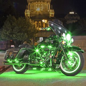 XKGlow XK034001G Motorcycle/ATV/Snowmobile LED Underbody Kit  Green