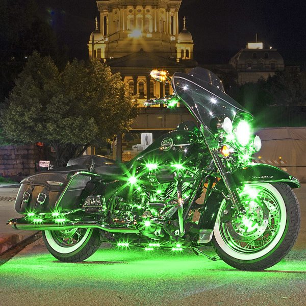 XKGlow XK034001G Motorcycle/ATV/Snowmobile LED Underbody Kit  Green