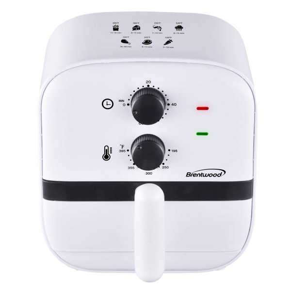 Brentwood Appliances AF-100W 1-Quart 700-Watt Electric Air Fryer (White)