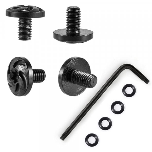 Cool Hand Customized Grips Screws for Beretta 92FS, M9, 92S, 92X, 92 Compact, 92A1, 96A1, 92 INOX, 4 Stainless Steel Screws, 4 O Rings, T10 Torx Key, Black, SB92-3-B