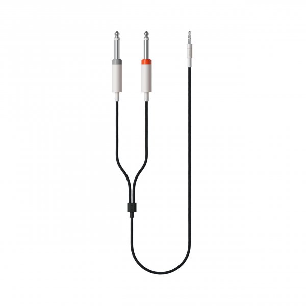 Teenage Engineering Textile Audio Cable 3.5 mm - 2X 6.35 mm, 1200 mm | 47.2 in (Black)