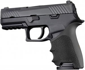 Hogue 17610H Handall Beavertail Grip Sleeve Sig Sauer P320 Compact Black