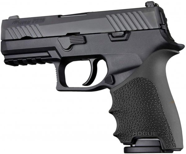 Hogue 17610H Handall Beavertail Grip Sleeve Sig Sauer P320 Compact Black