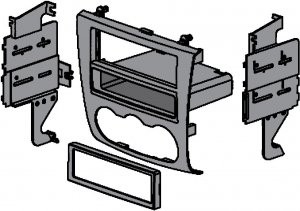 AI NDK727 Installation Kit for NISSAN 2007-13 ALTIMA Double DIN W/Pocket