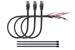 Xislet 16.5" Radar Detector Hardwire Power Cord Mirror Wire Plug Tap Compatible with Escort Valentine One Uniden Beltronics with Inline Fuse Mount RJ11 - Set of 3
