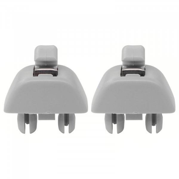 NewYall Pack of 2 Gray Interior Sun Visor Clip Bracket for Audi A6 A7 A8 S6 S7 S8 for VW Passat Polo 2006-2019
