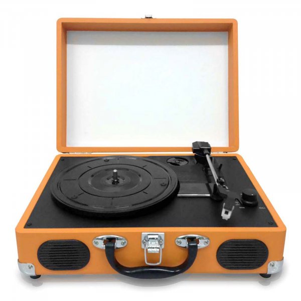 Pyle PVTT2UWD Retro Belt-Drive Turntable With USB-to-PC Connection, Rechargeable Battery