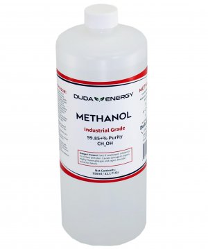 Duda Energy Industrial Grade Methanol, 99.65+% Purity Methyl Alcohol, 950ml Bottle