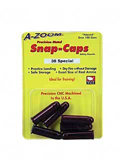A-Zoom 16118 38 Spec Snap Cap 6Pk