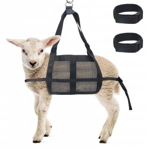 Calf Sling for Weighing Animals, Boyistar 300 LB Animal Weighing Sling for Calf Weight Small Animals, with 2 Reinforced Restraint Types